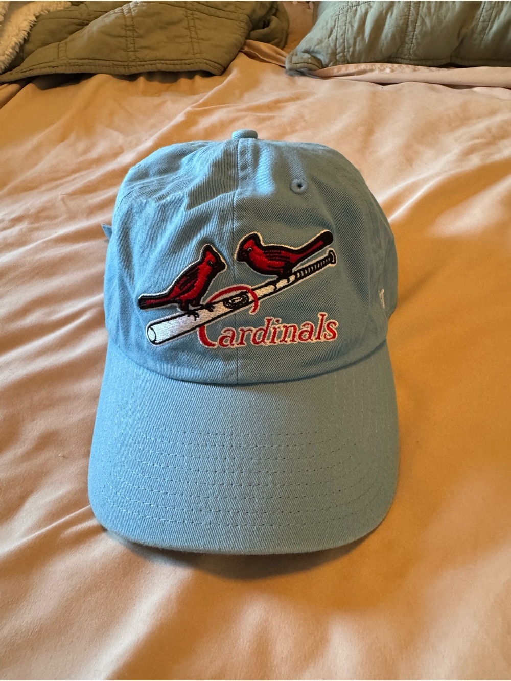 Cardinals Light Blue Embroidered Baseball Cap